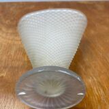 Frosted glass vase