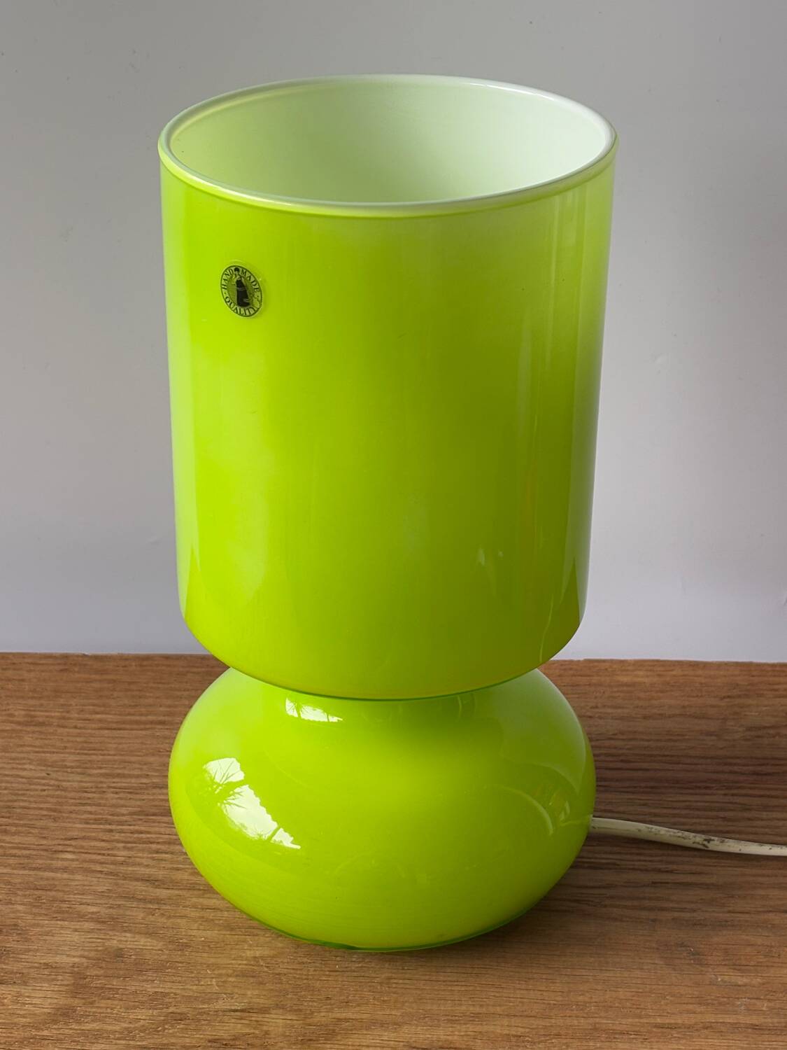 Vintage glass lantern lamp