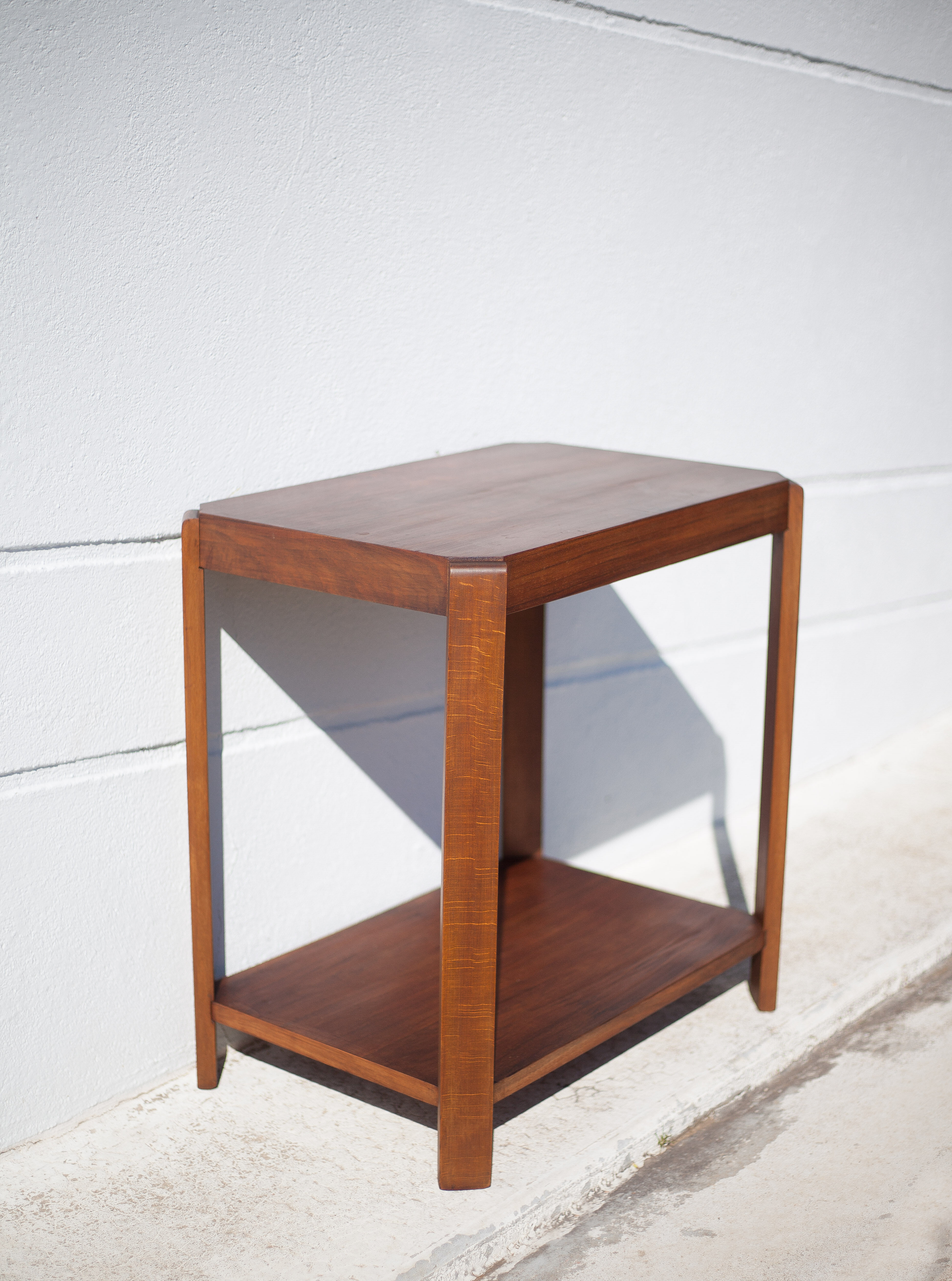 Art deco pedestal table, art deco service, art deco wood furniture, sofa end, interior decoration