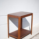 Art deco pedestal table, art deco service, art deco wood furniture, sofa end, interior decoration