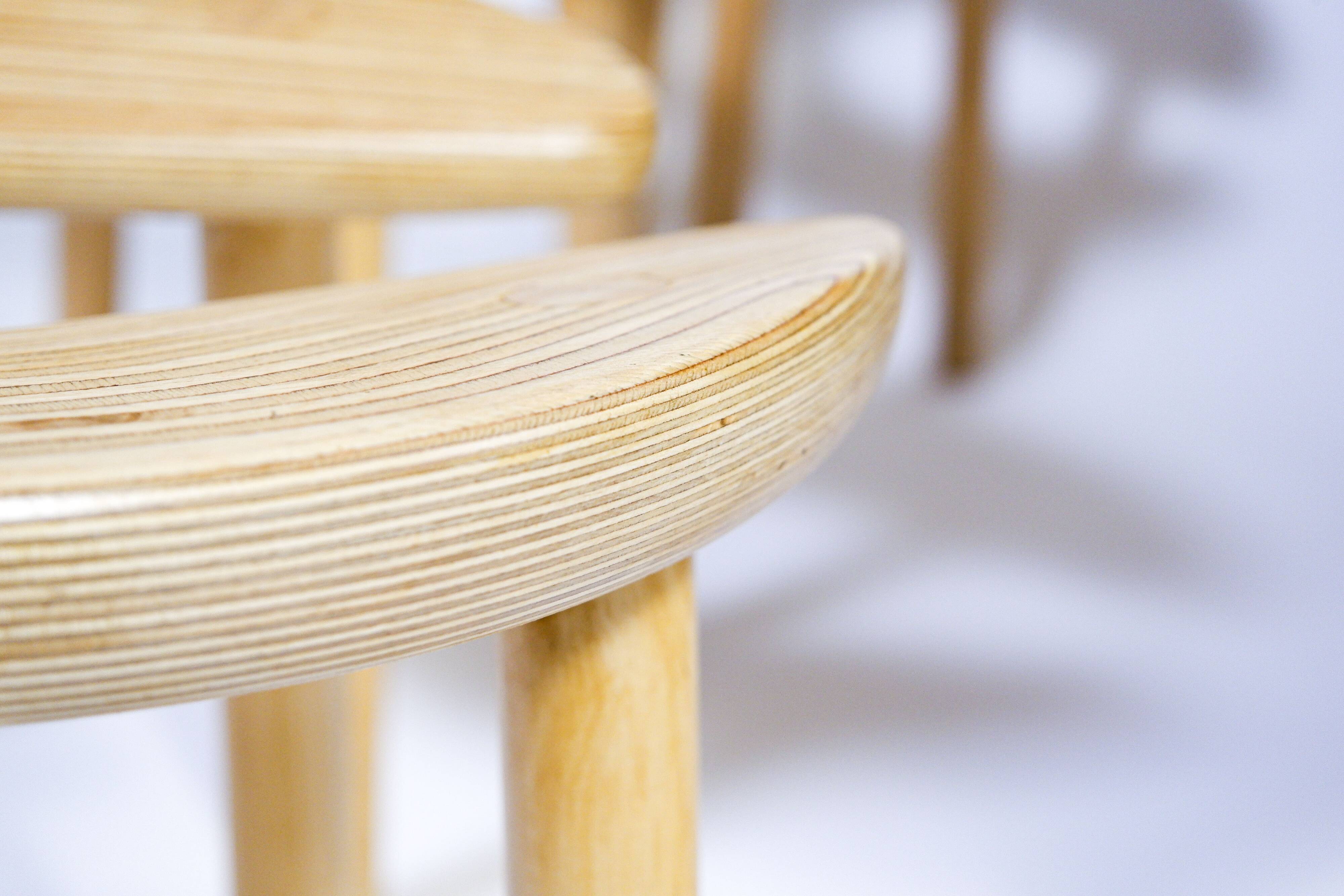 6 tabourets par Antti Nurmesniemi pour le Palace Hotel, 1952