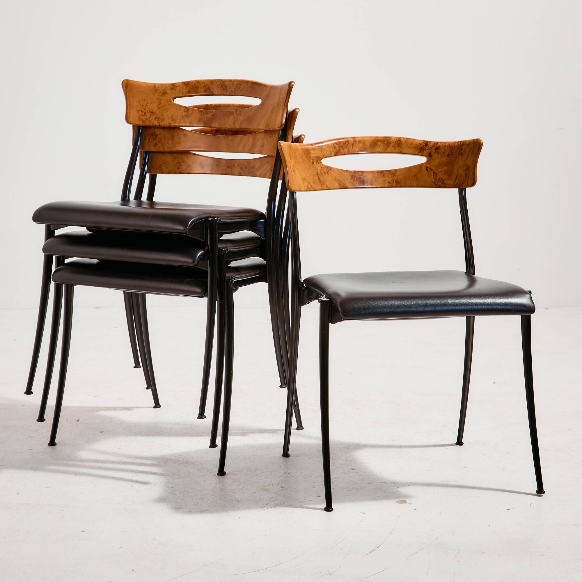 Coro dining chair by Luigi Origlia for Origlia Italy, Set of 4