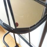 Vestiaire porte manteau boules de billard et miroir style Roger Feraud