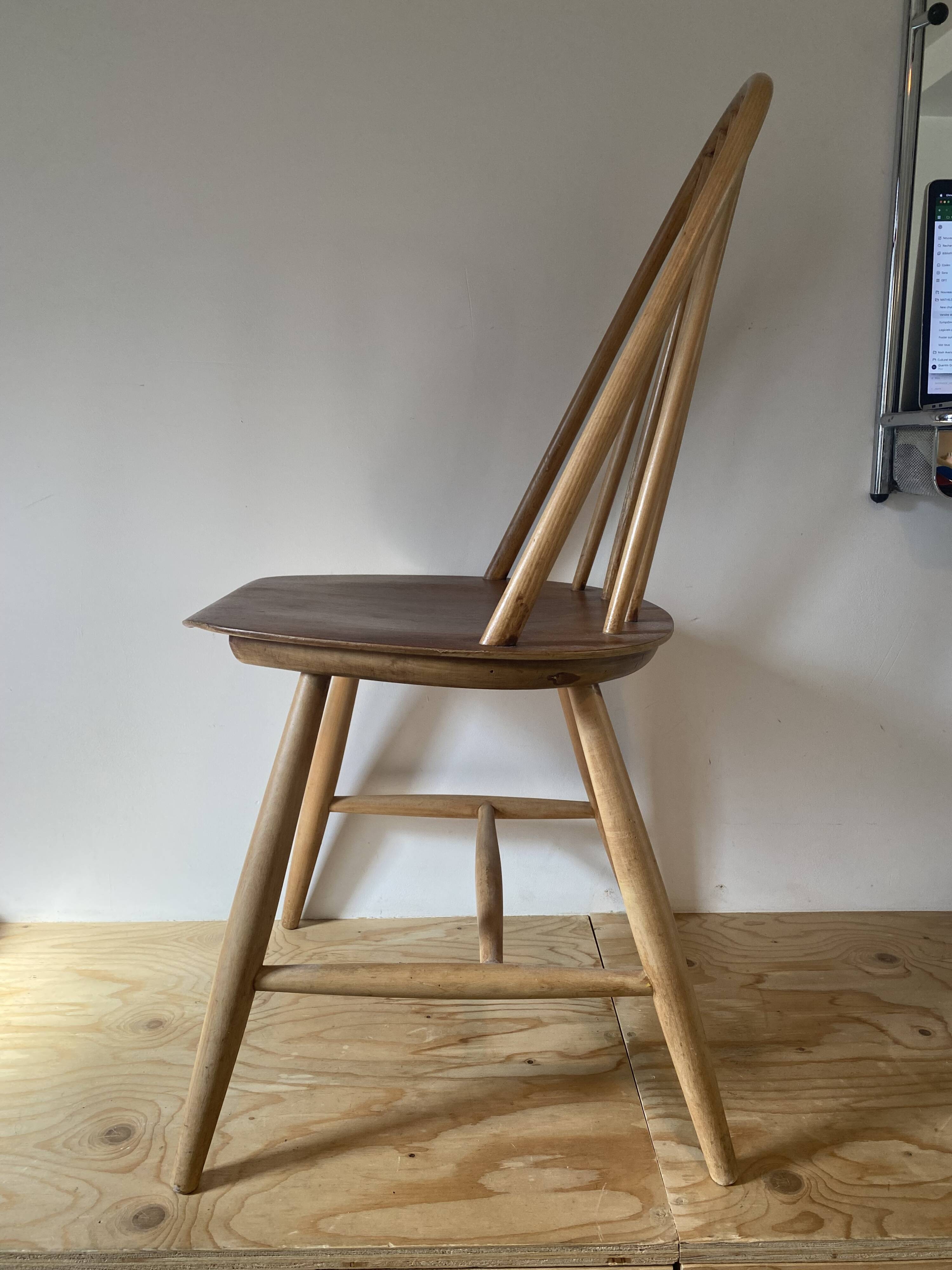 Pair of Scandinavian chairs - Hagafors Mod.16 - molded teak & ash