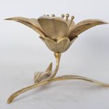 Cendrier fleur en laiton