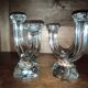 Pair of crystal candlesticks from Vannes.