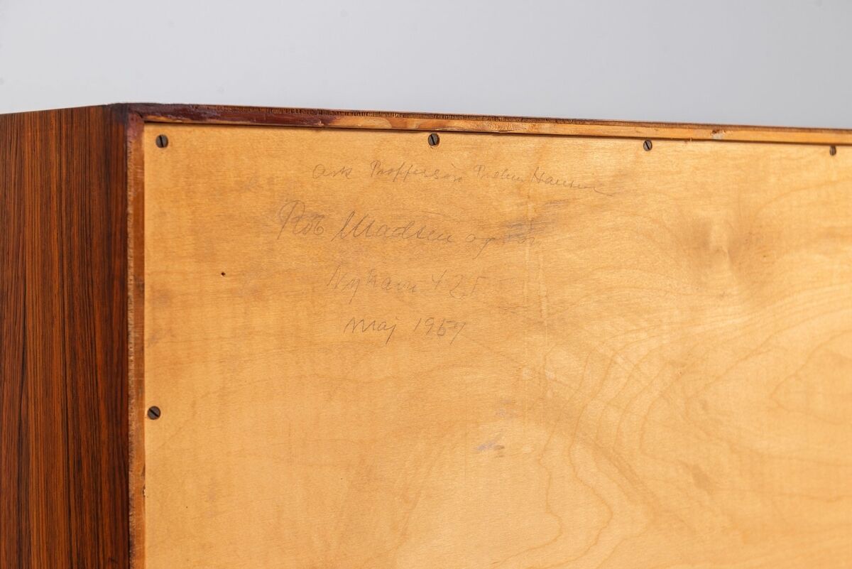 Unusual highboard or sideboard in rosewood Denmark 1967