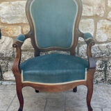 Napoleon III style mahogany armchair