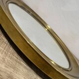 Golden round mirror