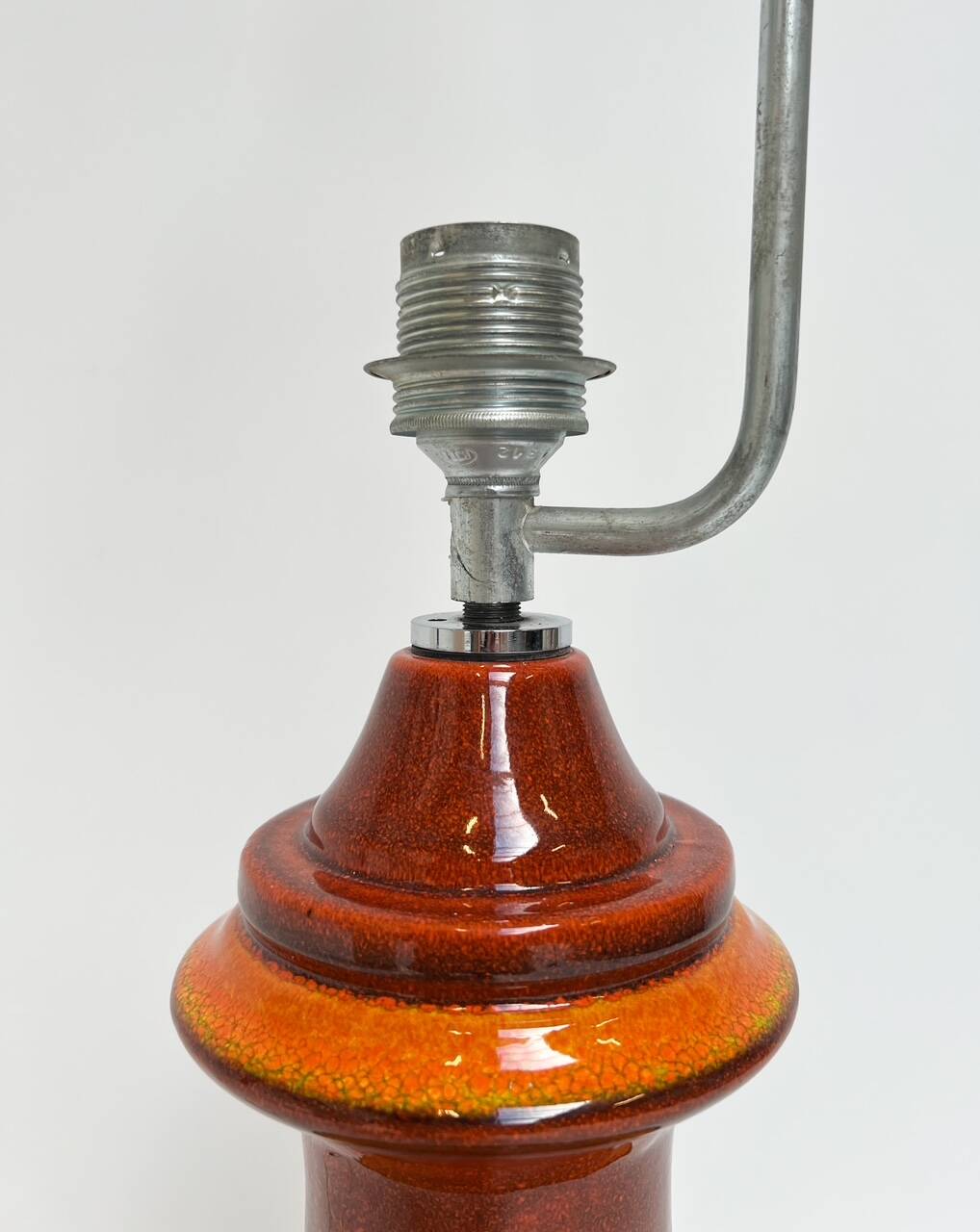 Ceramic fat lava Hustadt Leuchten floor lamp, 1970s