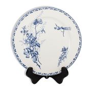 Old plate Carmen land of iron decoration dragonfly, Sarreguemines. 1875 - 1900