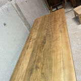 Large dining table in elm - chic country style
