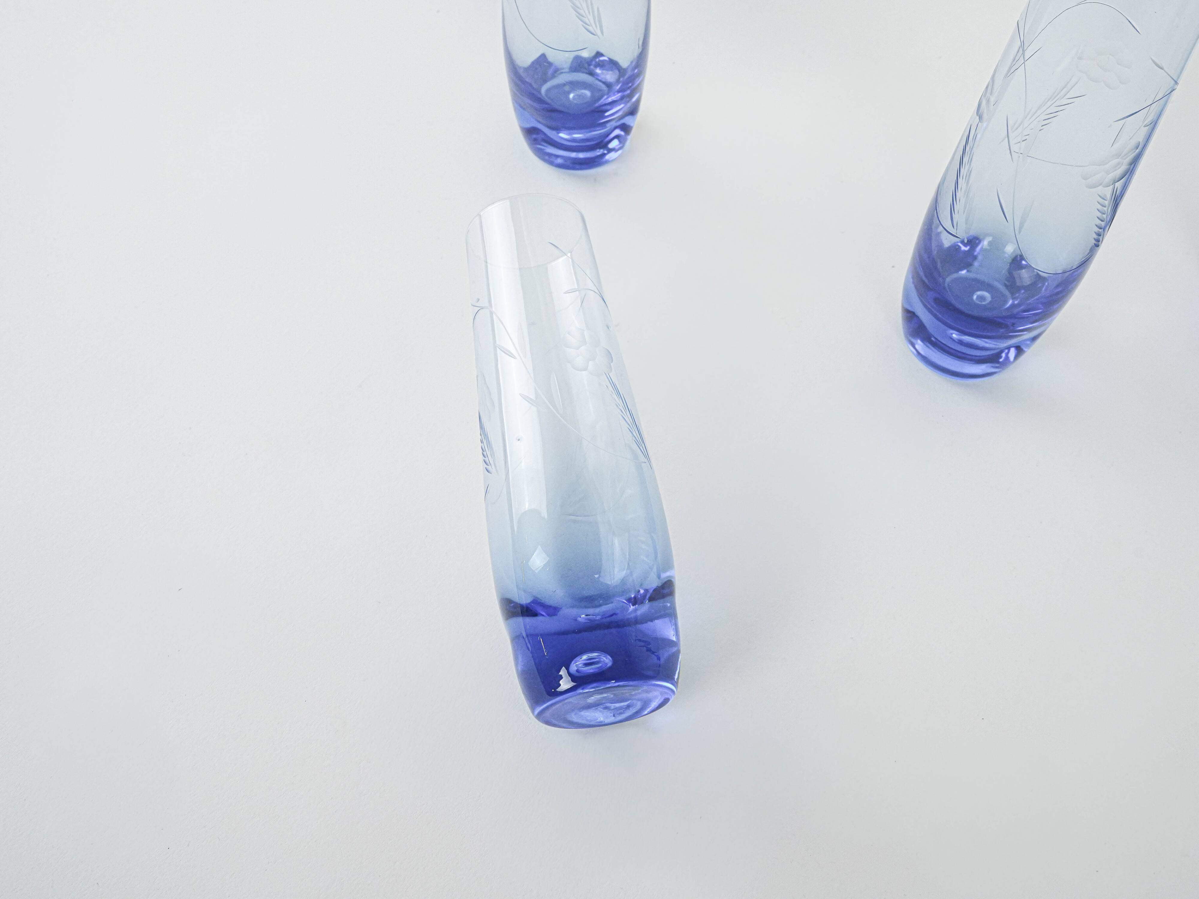 Set of glasses, Italian design, 1980s, production: Italy
