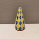 Italian vase with Harlequin pattern in beautiful yellow/blue