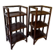 Set 2 rattan side tables / bedside tables year 50