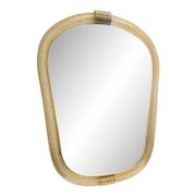 Venetian Style Murano Glass Mirror with Twisted Torciglione Frame