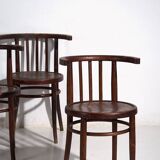 Chaises anciennes en bois courbé (vers 1920). Ensemble de 4 pièces n°2