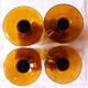 4 vintage aperitif glasses in amber glass