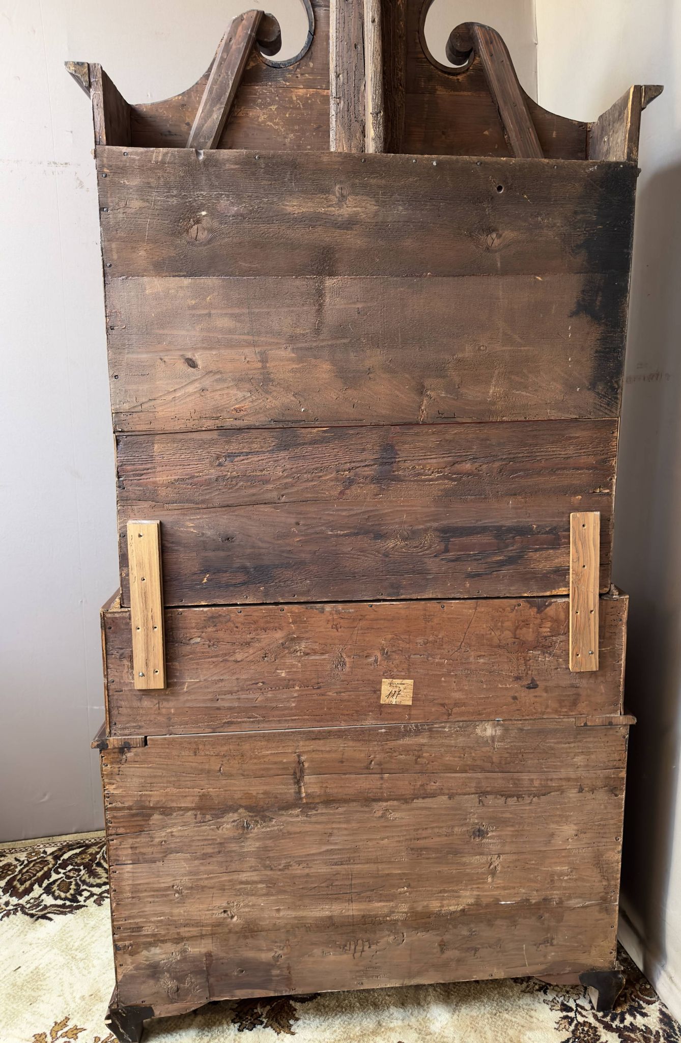19th century mahogany scriban desk