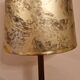 Vintage Art Deco brass table lamp – parchment effect shade –