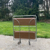 Folding Formica trolley/serving table