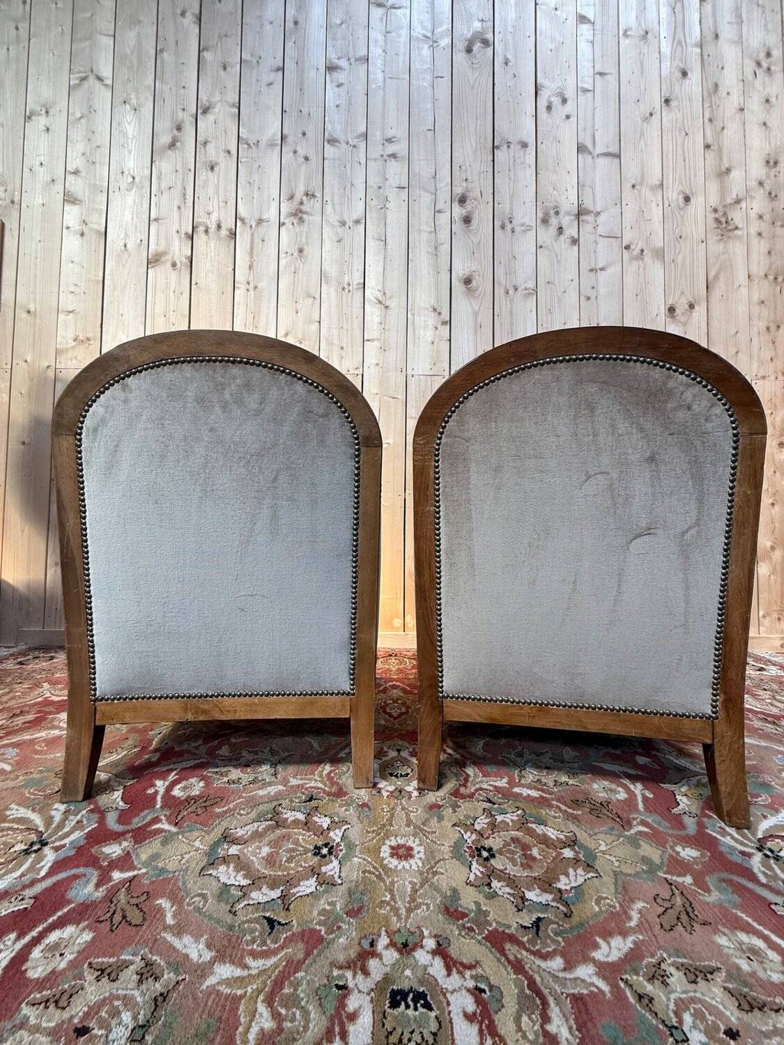 Paire de fauteuils - bergères d'époque Art Déco