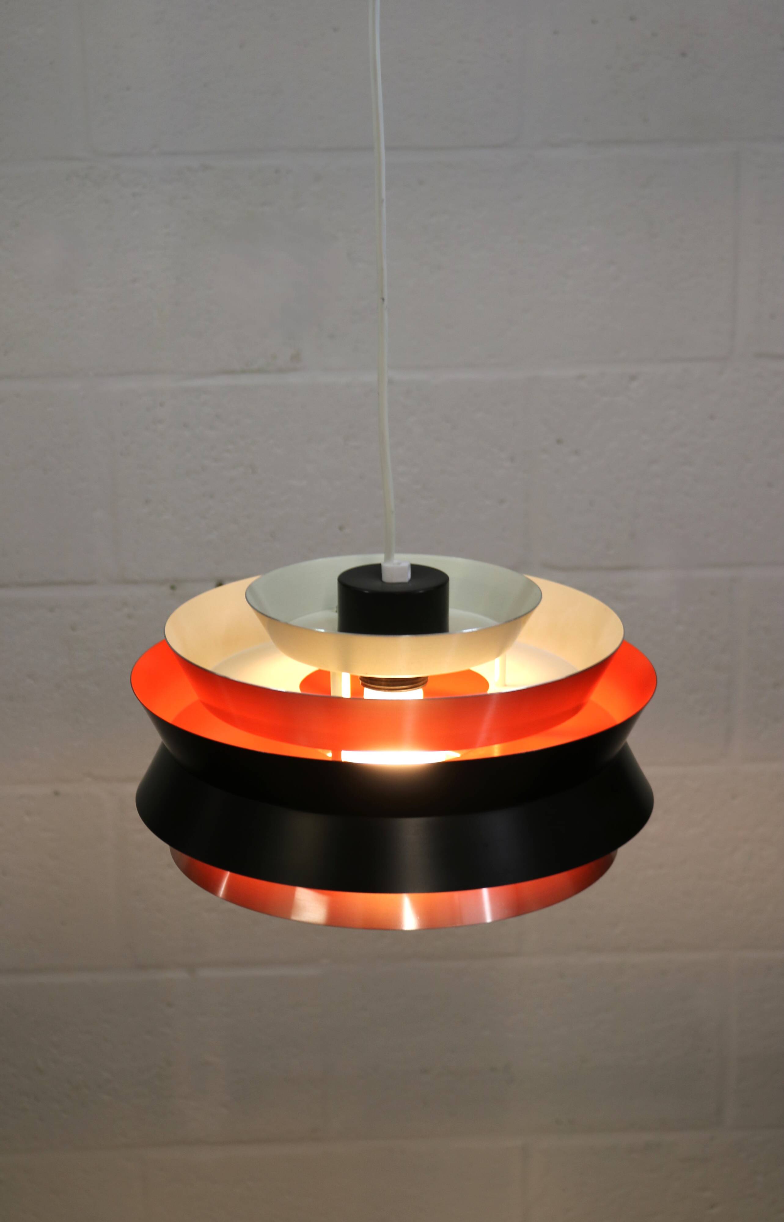 Large Swedish Lamp: Carl Thore Trava Model for Granhaga, 1970s Mid-Century