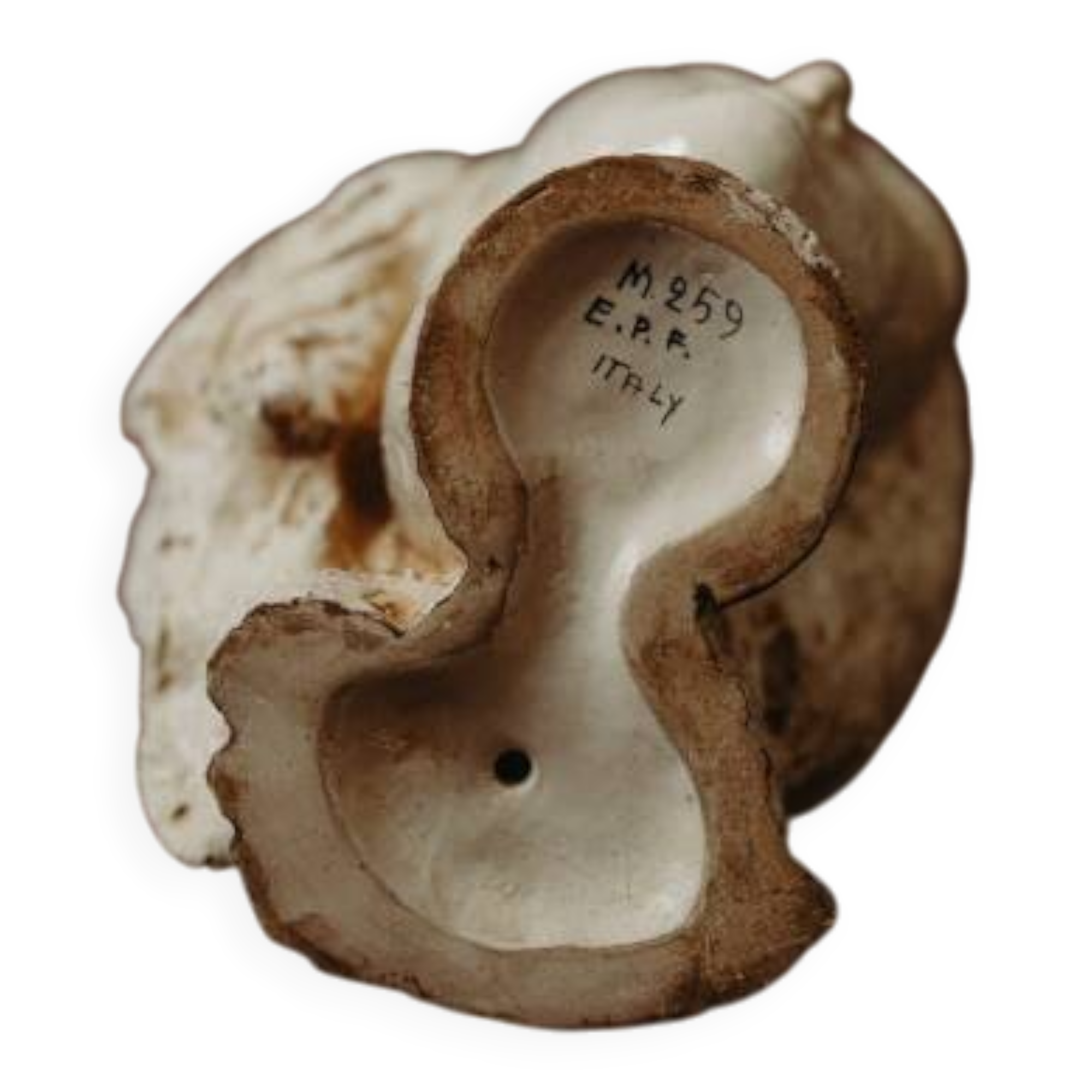 Glazed ceramic with the effigy of a woman by the sculptor Eugenio Pattarino