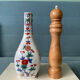 Vintage Japanese Arita porcelain vase – floral decoration H25cm