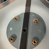 Pair of vintage design metal and glass wall lights