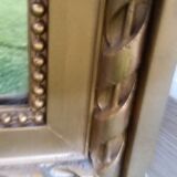 Golden trumeau mirror 73x135cm