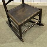Chaise de nourrice anglaise XIXème en chêne et frêne