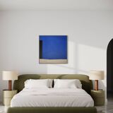 Blue trio original painting on stretched canvas 80x80