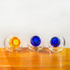 Tris of Murano glass vases by Enrico Capuzzo for Vistosi Italia Anni '60