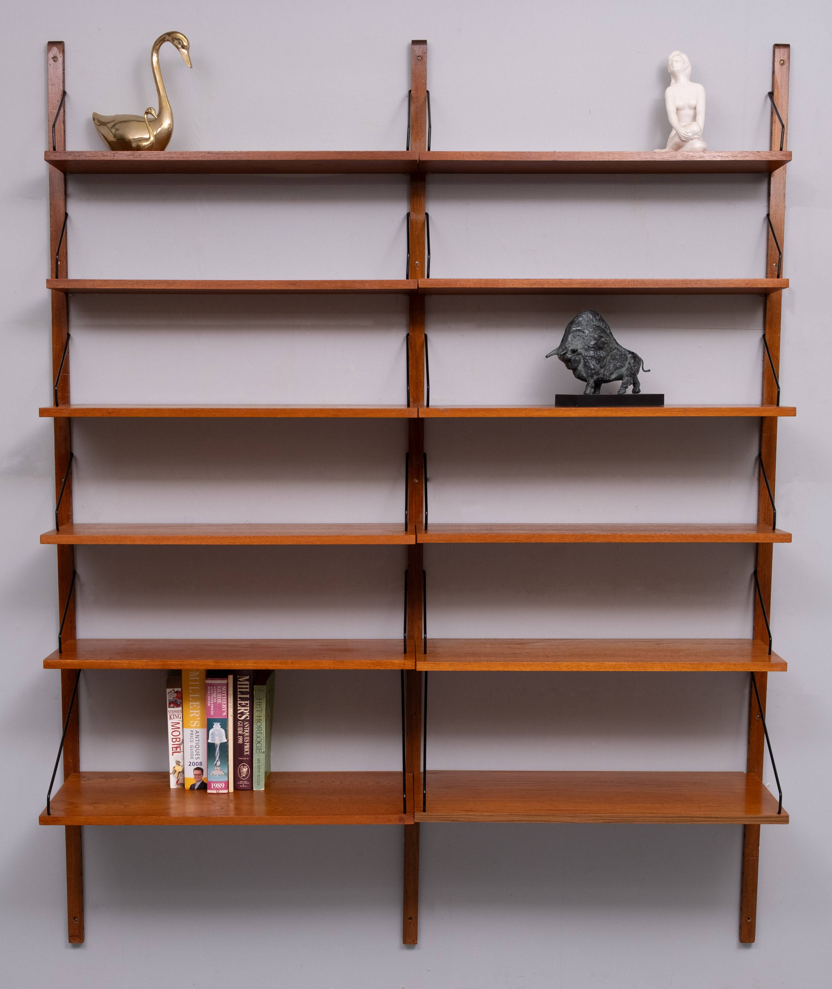 Poul Cadovius Teak Bookcase Shelves For Royal System 1960s