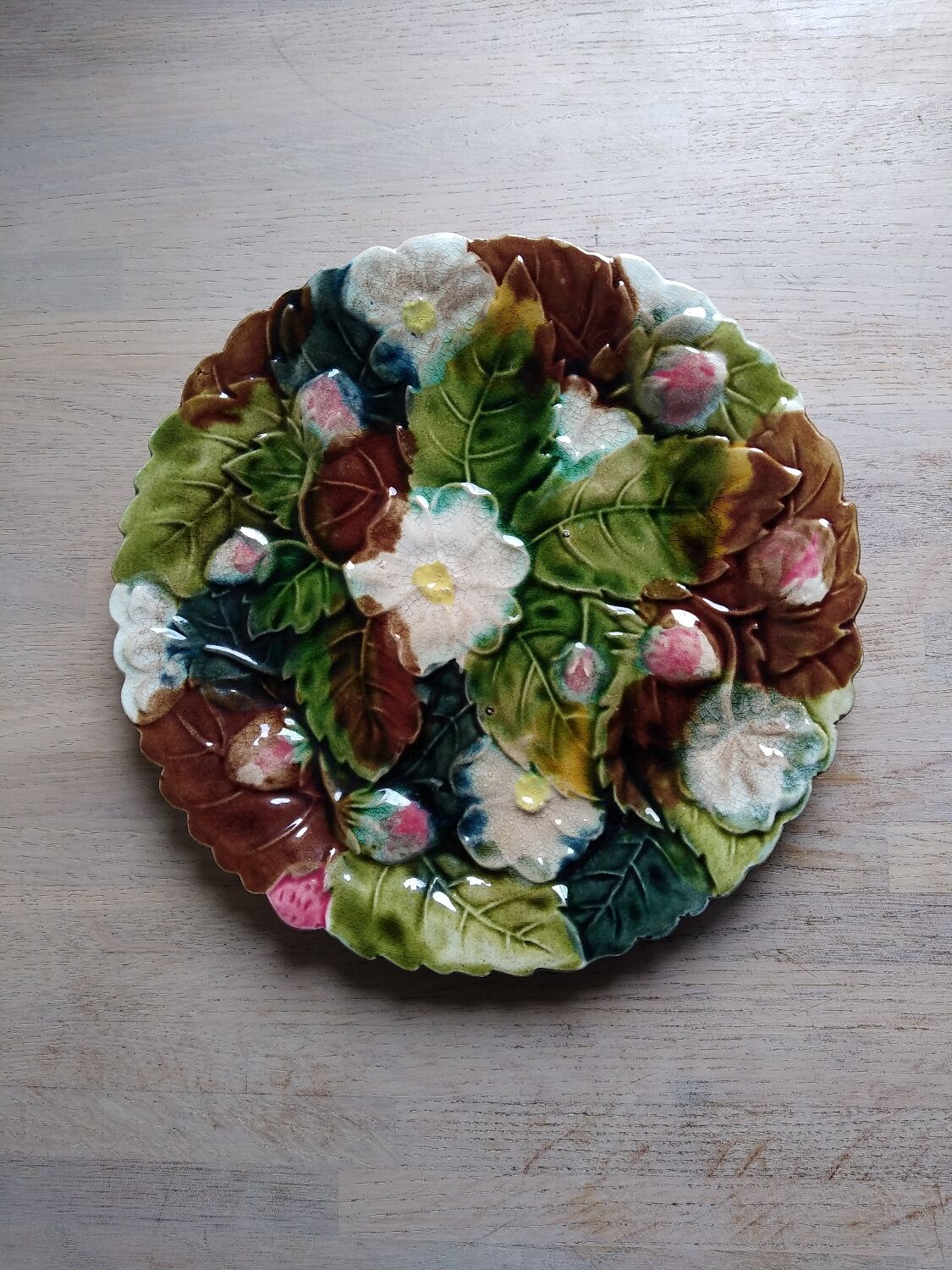 Assiette barbotine