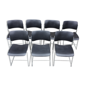 7 chaises 40/4 par D. - rowland