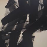 Pierre soulages: ink 1961 - original signed poster
