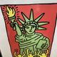 Keith haring sérigraphie « statue of liberty » numérotée et certificat
