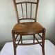 Chaise en bois et paille 