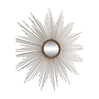 Vintage golden sunburst mirror