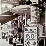 Timeless Street Scene – Barber Shop, Chatham Square, Chinatown (1956)