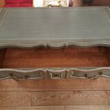 Louis XV style crossbow chest of drawers with patina