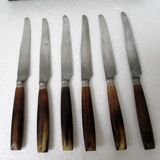 Set de 6 couteaux à dessert virole en argent
