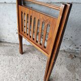 Foldable wooden magazine holder Braakman and Scandinavian vintage Pastoe