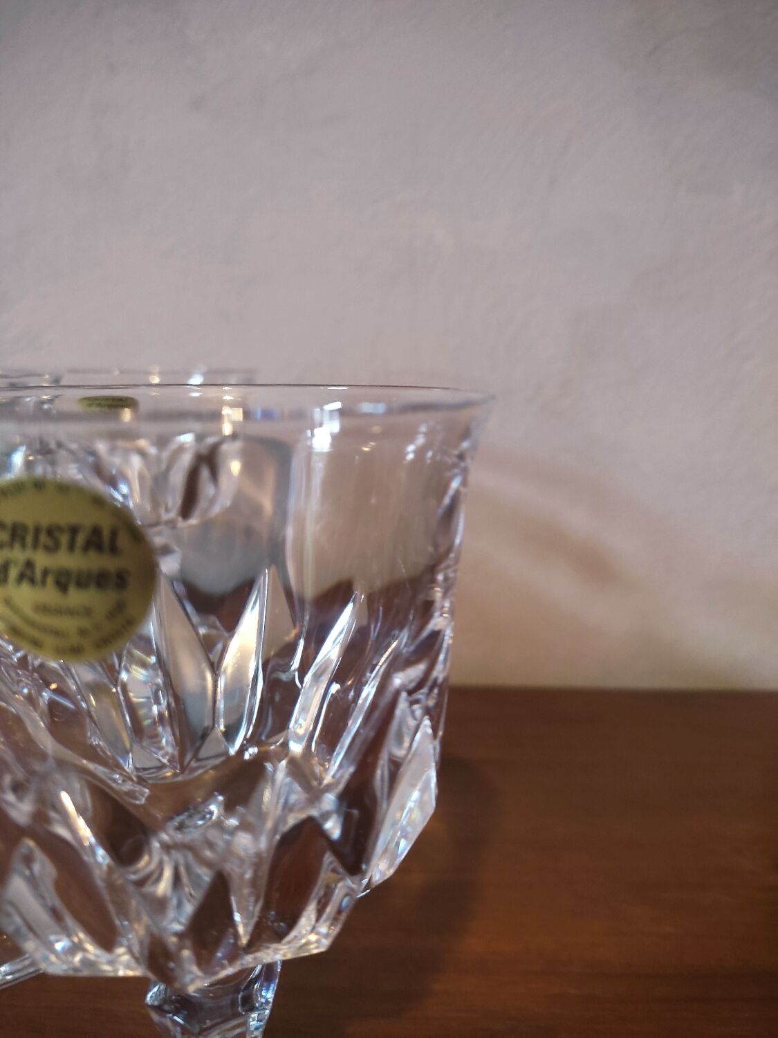 6 water glasses model Chaumont by crystal of Arques