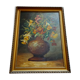 Oil on canvas, bouquet of flowers signed Foncier