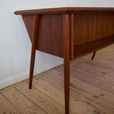 Danish Teak Floating Desk By Gunner Nielsen For Tibergaard, 1960s