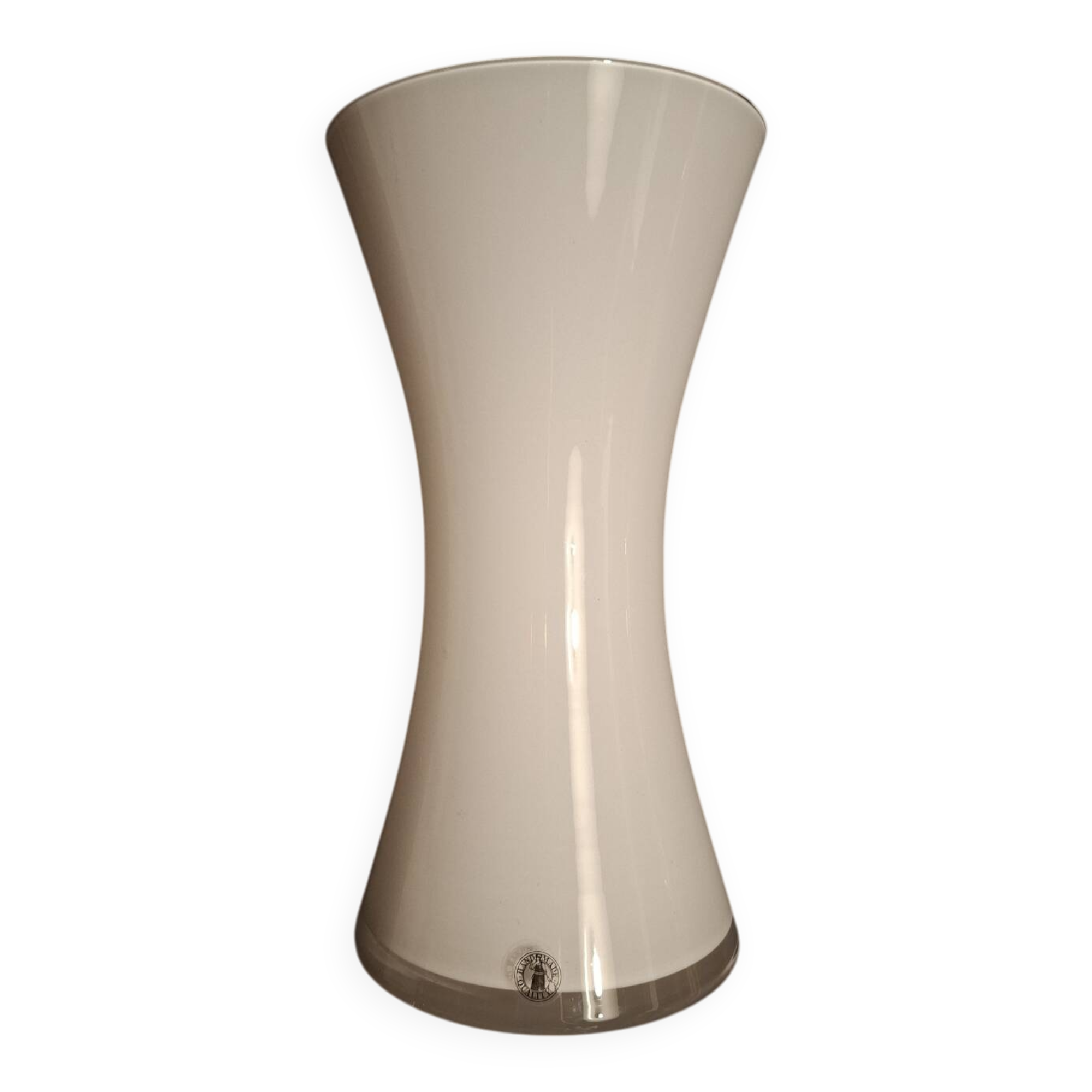 Contemporary handmade vase in opaline.