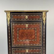 Secretary from the time of Napoleon III in marquetry and gilded bronzes, 19th century.